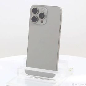 〔中古品〕 iPhone15 Pro Max 512GB ナチュラルチタニウム MU6W3J／A SIMフリー【352】