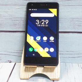 au Qua phone QZ 京セラ KYV44 インディゴ 本体 白ロム SIMロック解除済み SIMフリー C595027