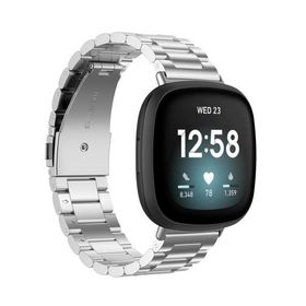 フィットビット versa 4 ベルト 3 sense 2 バンド バーサ センス fitbit メンズ レディース ステンレス 金属
