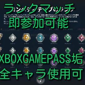 🔥XBOXGAMEPass垢🔥✅lv20✅全キャラ解放✅FA垢✅ | VALORANT(ヴァロラント)のアカウントデータ、RMTの販売・買取一覧
