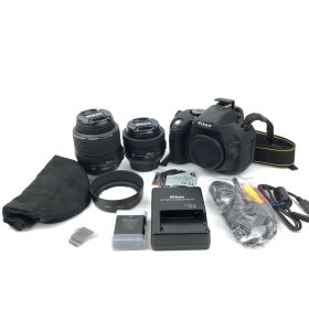 極上美品 Nikon D5200 ダブルズームキットセット 一眼レフ ニコン