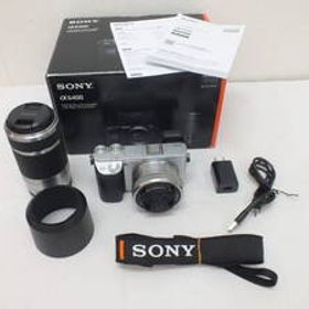 ★超美品 SONY ソニー α6400 デジタルカメラ ミラーレス シルバー ILCE-6400Y ダブルズームレンズキット SDカード付★（5926）