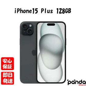 【4日20時からポイントUP! スーパーSALE】新品未開封品【Nランク】国内Appleストア版SIMフリー iPhone15 Plus 128GB ブラック MU083J/A A3093 4549995431551【 docomo au SoftBank UQ Ymobile 楽天モバイル 対応】
