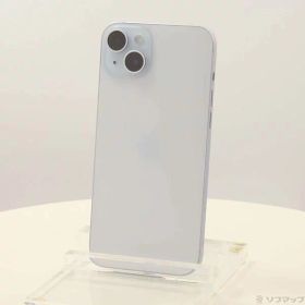 【中古】Apple(アップル) iPhone15 Plus 512GB ブルー MU0W3J／A SIMフリー 【305-ud】