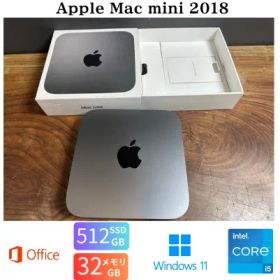 「極美品」Apple Mac mini 2018/CPUi5 3.0ghz/32GB/SSD512GB/Office2024/Windows11/CJ437