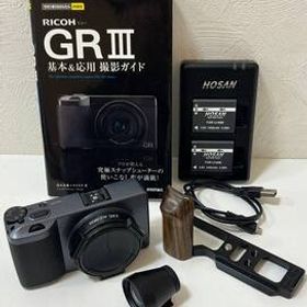 ☆ RICOH リコー GR III x コンパクトデジタルカメラ シャッター数:494回 ※バッテリー社外品 その他オプション付き GR3x GRⅢx 管JFARR