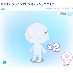 けんきゅうしつヘアピン付メッシュエクステ | ピグパ(ピグパーティ)のアカウントデータ、RMTの販売・買取一覧