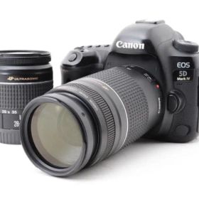 保証/Canon EOS 5D Mark IV標準&望遠レンズ・ストロボセット