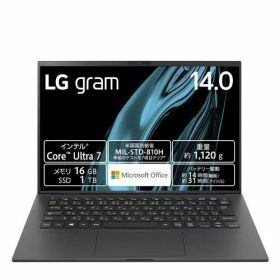 LGエレクトロニクス LG 14Z90S-MA78J2 LG gram 14型 Core Ultra 7/16GB/1TB/Office オブシディアンブラック Windows 11Home ノートパソコン 14Z90S-MA78J2
