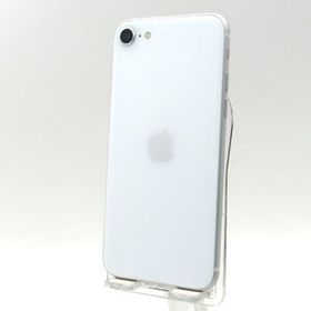 ◇ジャンク【au/Apple】iPhone SE 第2世代 128GB SIMロック解除済 MXD12J/A スマートフォン ホワイト