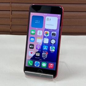 ☆中古品☆ ソフトバンク iPhone SE 第2世代 128GB MXD22J/A Red レッド SIMロック解除済み 〇判定