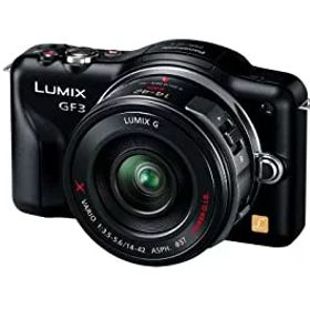 【中古】パナソニック ミラーレス一眼カメラ LUMIX GF3 電動ズームキット エスプリブラック DMC-GF3X-K