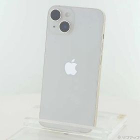 〔中古品〕 iPhone14 128GB スターライト MPUQ3J／A SIMフリー【349】