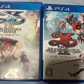 PS4 ソフト 中古 イース8 ラクリモサオブダーナ イース9 モンストラムノクス 2本セット②