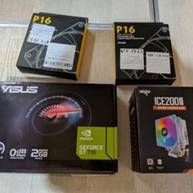 ASUS GEFORCE GT 710＆AM5対応CPUクーラー＆PCファン２個 セット NVIDIA GeForce グラフィックボードLGA1156/1155