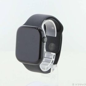 〔中古〕Apple(アップル) Apple Watch Series 10 GPS 46mm ジェットブラックアルミニウムケース ブラックスポーツバンド〔377-ud〕