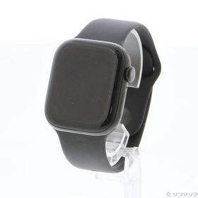 〔中古〕Apple(アップル) Apple Watch Series 10 GPS 42mm ジェットブラックアルミニウムケース ブラックスポーツバンド〔276-ud〕