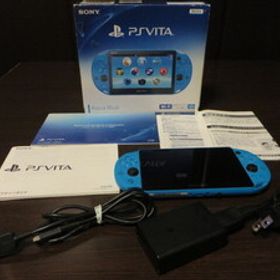 ◎『 PSVITA 本体 セット アクアブルー SONY Playstation Vita PCH-2000 』【中古品／起動確認済み】