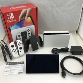 ニンテンドウ 任天堂 Nintendo Switch 有機ELモデル Joy-Con(L)/(R) ホワイト HEG-S-KAAAA 【中古】