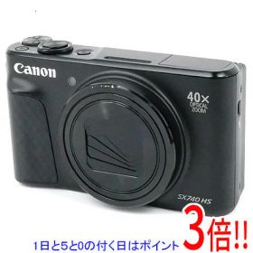 【1日と5.0のつく日、18日はポイント3倍！】【中古】Canon製 PowerShot SX740 HS ブラック 2030万画素 本体のみ