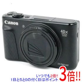 【いつでも2倍！1日と5.0のつく日、18日は3倍！】【中古】Canon製 PowerShot SX740 HS ブラック 2030万画素 本体のみ