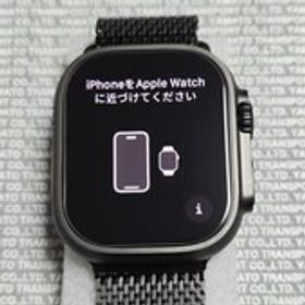 純正 Apple Watch Ultra 2 GPS+Cellular 49mm MX4W3J/A ブラックチタニウム ミラネーゼループ S A2986 BT100% 美品 Apple Store
