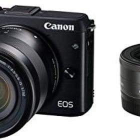 【中古】Canon ミラーレス一眼カメラ EOS M3 ダブルレンズキット(ブラック) EF-M18-55mm F3.5-5.6 IS STM EF-M22mm F2 STM 付属 EOSM3BK-WLK