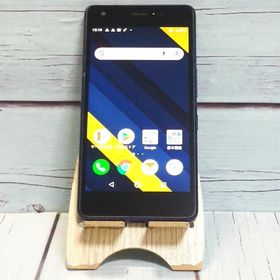 au Qua phone QZ 京セラ KYV44 インディゴ 本体 白ロム SIMロック解除済み SIMフリー C930687