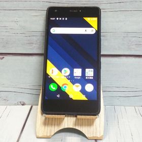 au Qua phone QZ 京セラ KYV44 インディゴ 本体 白ロム SIMロック解除済み SIMフリー C597676