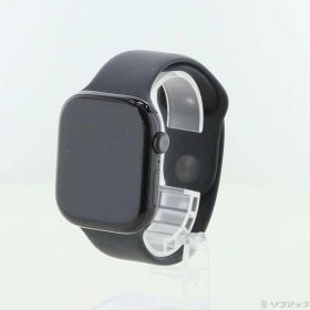 【中古】Apple(アップル) Apple Watch Series 10 GPS 46mm ジェットブラックアルミニウムケース ブラックスポーツバンド 【377-ud】