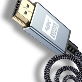 4K HDMI ケーブル 4.5m【ハイスピード アップグレード版】 HDMI 2.0規格HDMI Cable 4K 60Hz 対応 3840p/2160p UHD 3D HDR 18Gbps 高速イーサネット ARC hdmi ケーブル - 対応 パソコンの画面をテレビに映す Apple TV,PS5/PS4/PS3, PCモニターなど適用 (グレー)