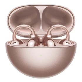 HUAWEI FreeClip ワイヤレスイヤホン Bluetooth オープンイヤー イヤーカフ型 3段階音量調整 耳を塞がないイヤホン 軽量約5.6g(本体) 音漏れ防止 マイク付き 通話ノイズリダクション イヤホン落下検出 36時間再 [ローズゴールド]