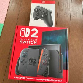 ニンテンドースイッチ(Nintendo Switch)の任天堂Switch2本体(グレー色)、Switch2Proコントローラー(家庭用ゲーム機本体)