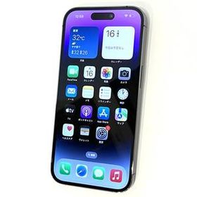【中古/ジャンク】国内版SIMフリー iPhone 14 Pro 256GB ディープパープル MQ1E3J/A Appleストア版
