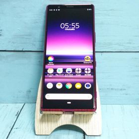au Xperia5 SOV41 レッド 本体 白ロム SIMロック解除済み SIMフリー 228754