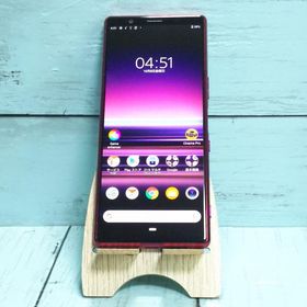 au Xperia5 SOV41 レッド 本体 白ロム SIMロック解除済み SIMフリー 476162