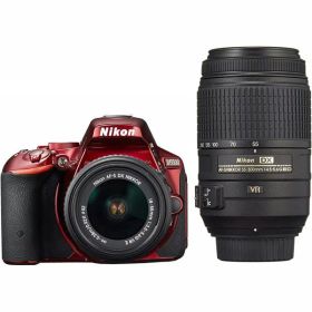 【中古】ニコン Nikon D5500 ダブルズームキット レッド
