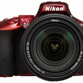 【中古】Nikon デジタル一眼レフカメラ D5500 18-140 VR レンズキット レッド 2416万画素 3.2型液晶 タッチパネル D5500LK18-140RD