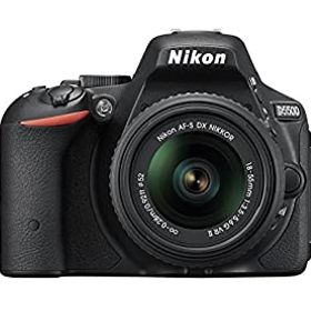 【中古】(非常に良い)Nikon デジタル一眼レフカメラ D5500 18-55 VRII レンズキット ブラック 2416万画素 3.2型液晶 タッチパネル D5500LK18-55BK