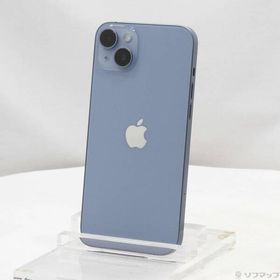 〔中古〕Apple(アップル) iPhone14 Plus 128GB ブルー MQ4H3J／A SIMフリー〔269-ud〕