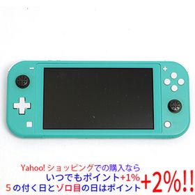 【中古】任天堂 Nintendo Switch Lite(ニンテンドースイッチ ライト) HDH-S-BAZAA ターコイズ 本体のみ ゴムなし・液晶画面いたみ