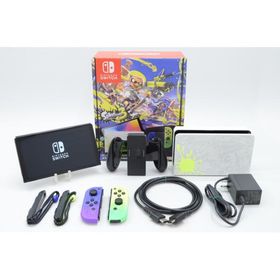 [中古]Nintendo Switch 有機ELモデル スプラトゥーン3エディション [Joy-Con オリジナルデザイン] HEG-S-KCAAA