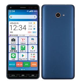 【中古】 A001KC かんたんスマホ2 ネイビー SIMフリー 本体 ワイモバイル スマホ【送料無料】 a001kcynv7mtm