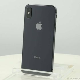 〔中古〕Apple(アップル) iPhoneX 64GB スペースグレイ MQAX2J／A SIMフリー〔377-ud〕