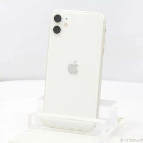 【中古】Apple(アップル) iPhone11 64GB ホワイト MWLU2J／A SIMフリー 【344-ud】