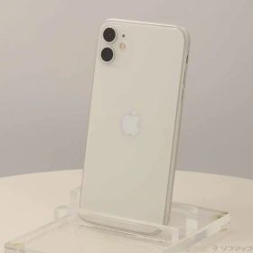 【中古】Apple(アップル) iPhone11 64GB ホワイト MWLU2J／A SIMフリー 【344-ud】