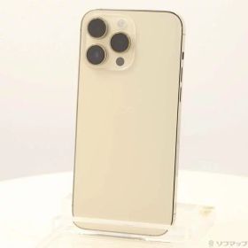 【中古】Apple(アップル) iPhone14 Pro Max 128GB ゴールド MQ983J／A SIMフリー 【276-ud】