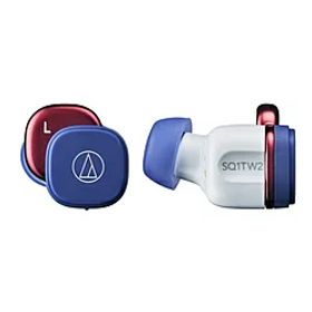 audio-technica(オーディオテクニカ) 完全ワイヤレスイヤホン ネイビーレッド ATH-SQ1TW2 NRD ［ワイヤレス(左右分離) /Bluetooth対応］ ATHSQ1TW2NRD