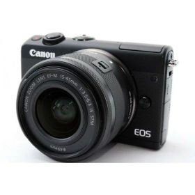 【中古】キヤノン Canon EOS M100 レンズキット ブラック 美品 付