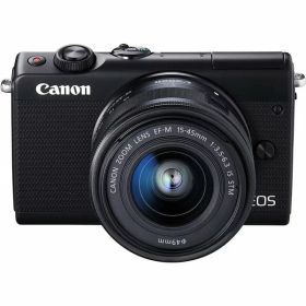 【中古】キヤノン Canon EOS M100 EF-M15-45 IS STM レンズキット ブラック EOSM100BK1545ISSTMLK